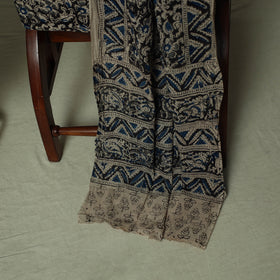 Pedana Kalamkari Hand Block Print Natural Dyed Cotton 3pc Unstitched Dress Material Suit Set 24