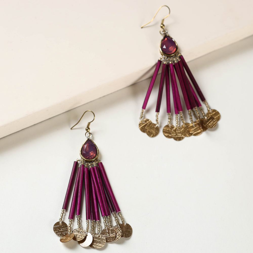 paper mache earrings