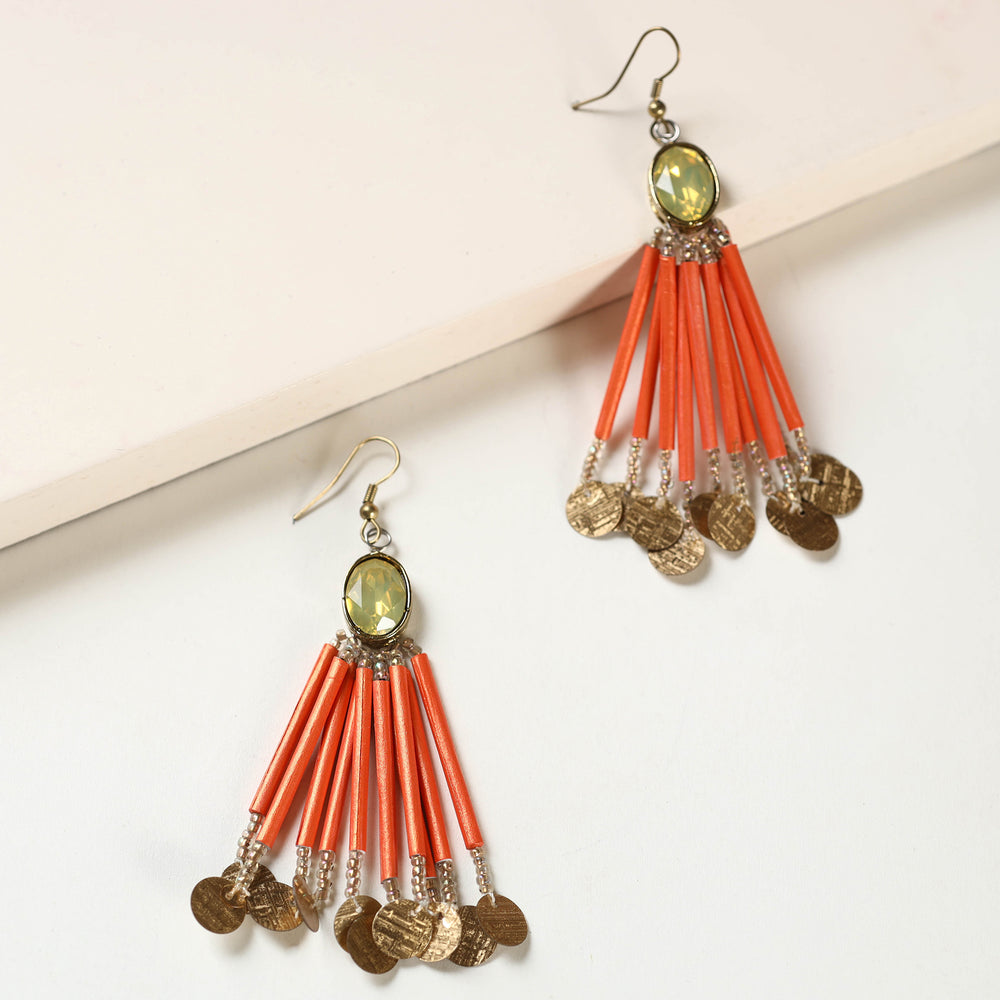 paper mache earrings