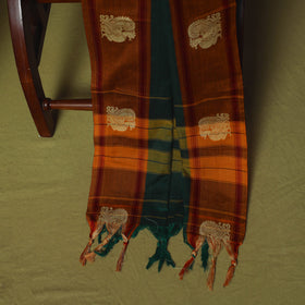 Dharwad Woven Cotton 3pc Unstitched Dress Material Suit Set with Border 01