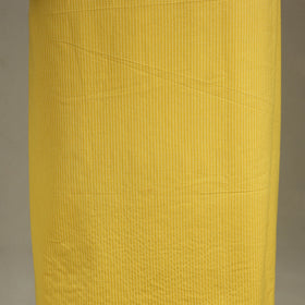 Yellow Unstitched Plain Cotton Kurta Material