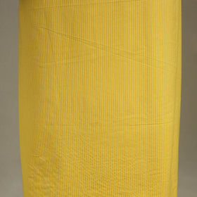 Yellow Unstitched Plain Cotton Kurta Material