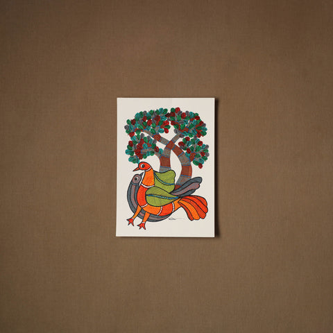 Multicolor - original folk art gond painting by choti tekam