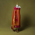 Dharwad Woven Cotton 3pc Unstitched Dress Material Suit Set with Border 04