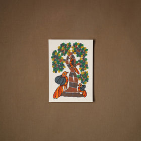 Multicolor - original folk art gond painting by choti tekam