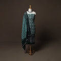 Green - Kutch Tie-Dye Cotton Satin 3pc Unstitched Bandhani Dress Material Suit Set 36