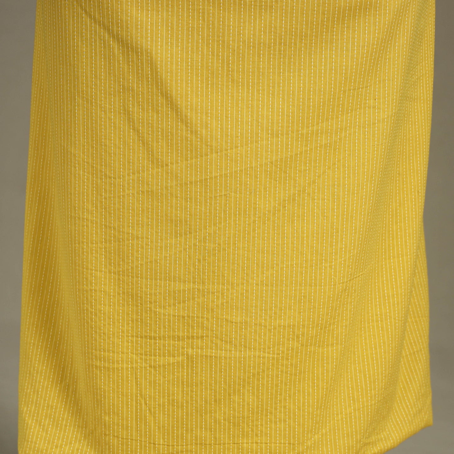 Yellow Unstitched Plain Cotton Kurta Material