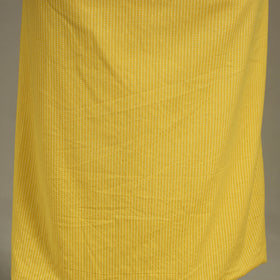 Yellow Unstitched Plain Cotton Kurta Material