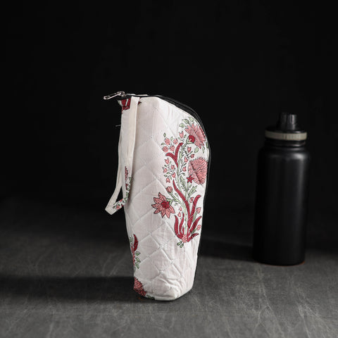 White - Handmade 1L Water Bottle Cover 19