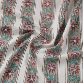  Multicolor Sanganeri Block Print Cotton Fabric