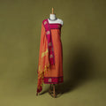 Dharwad Woven Cotton 3pc Unstitched Dress Material Suit Set with Border 11