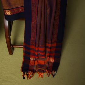 Dharwad Cotton 3pc Unstitched Dress Material Suit Set with Woven Zari Border 19