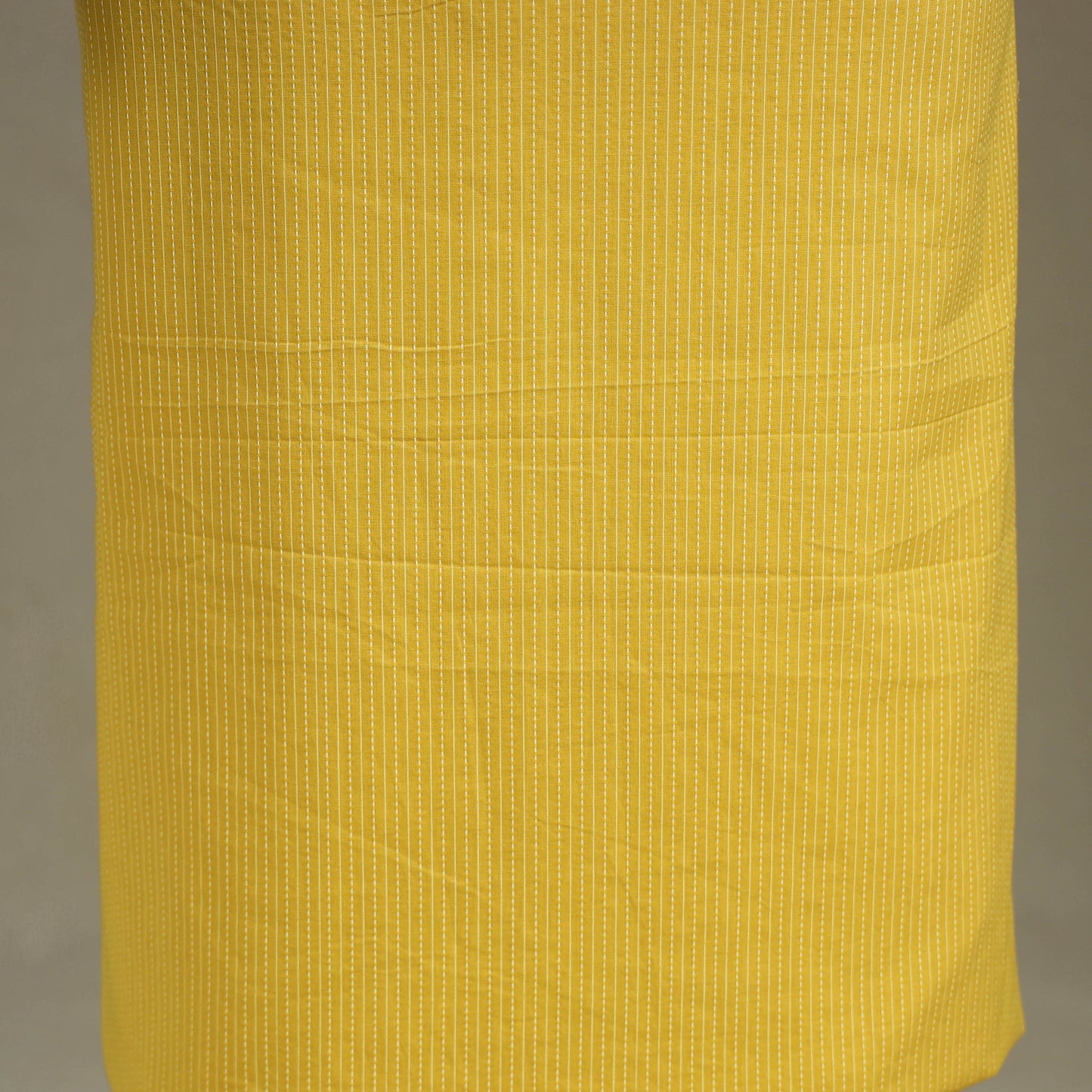 Yellow Unstitched Plain Cotton Kurta Material