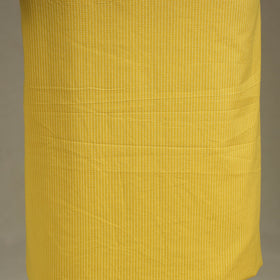 Yellow Unstitched Plain Cotton Kurta Material