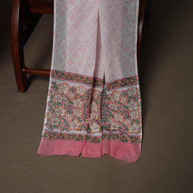 Pink - Sanganeri Hand Block Print Cotton 3pc Unstitched Dress Material Suit Set 51