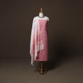 Pink - Sanganeri Hand Block Print Cotton 3pc Unstitched Dress Material Suit Set 55