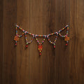 Banaras handpainted wooden & terracotta toran 02