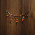 Banaras handpainted wooden & terracotta toran 03