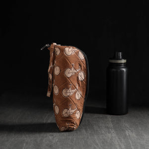 Brown - Handmade 1L Water Bottle Cover with Zipper 36