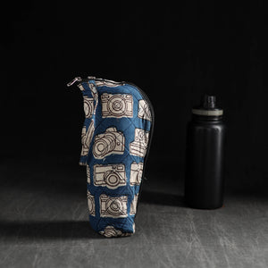 Blue - Handmade 1L Water Bottle Cover with Zipper 39