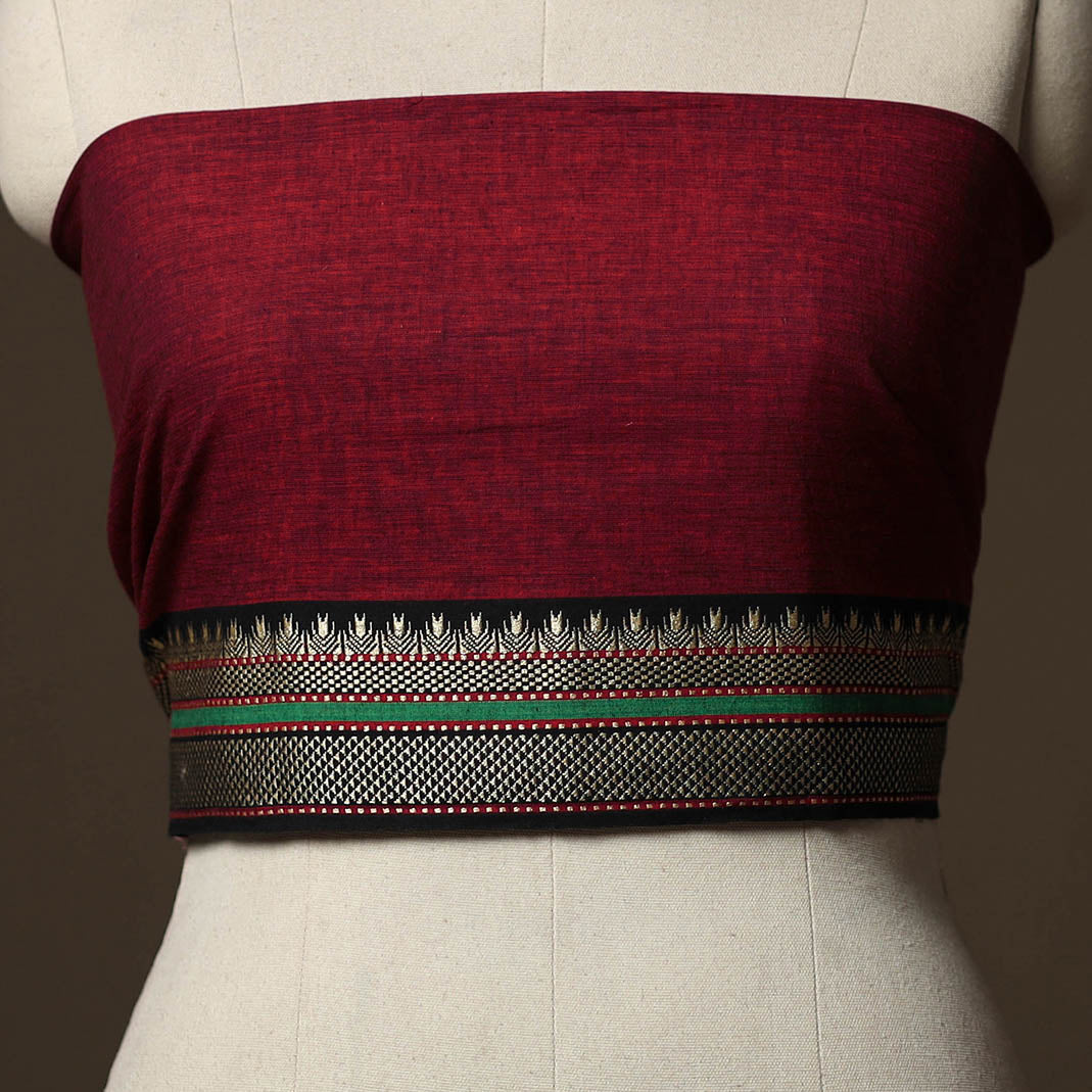 Dharwad Weave Cotton Blouse Piece 16