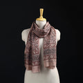 Merino Wool Stole in Pedana Kalamkari Block Prints 09