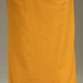 Yellow Unstitched Plain Cotton Kurta Material