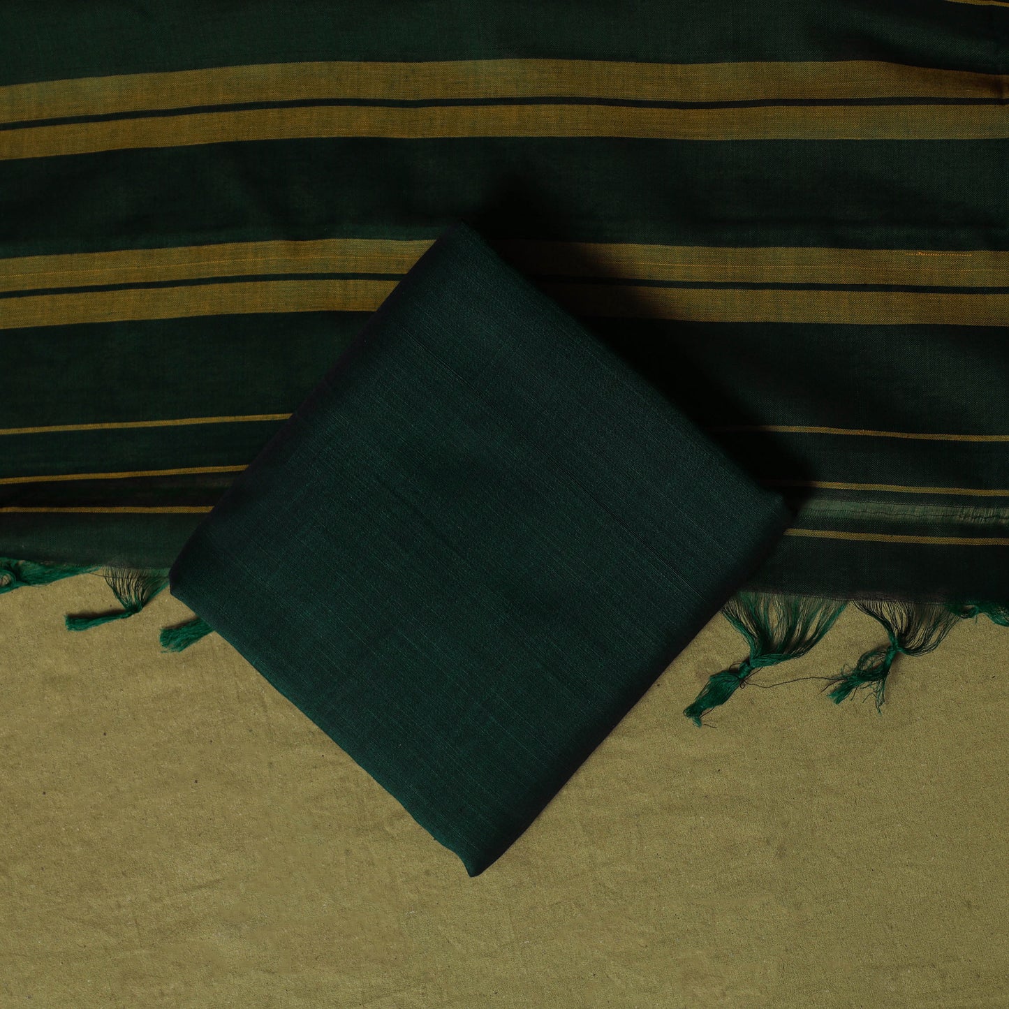 Dharwad Cotton 3pc Unstitched Dress Material Suit Set 26