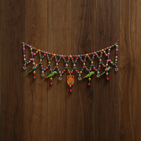 Banaras handpainted heavy wooden & terracotta toran 11