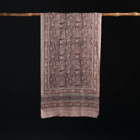 Merino Wool Stole in Pedana Kalamkari Block Prints 10