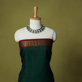 Dharwad Cotton 3pc Unstitched Dress Material Suit Set with Woven Zari Border 29