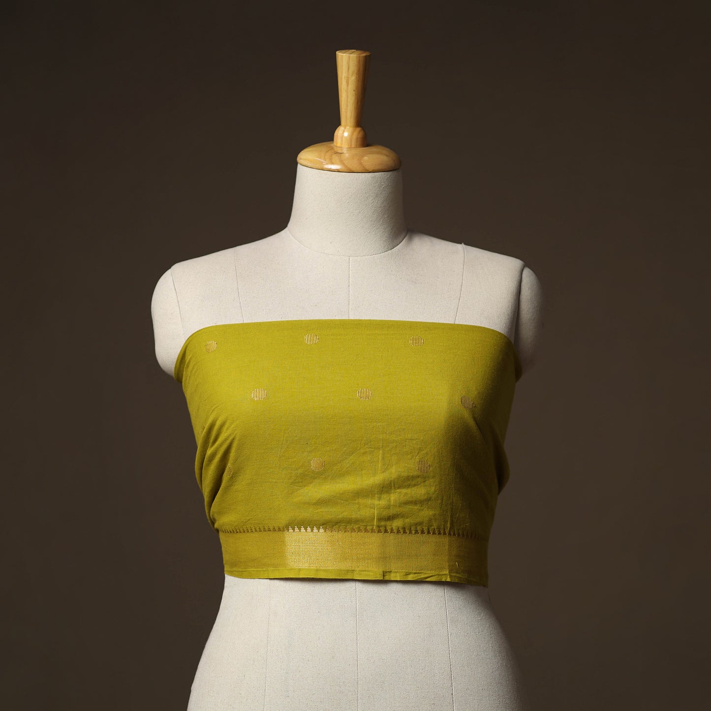 Jacquard Weave Cotton Blouse Piece 40