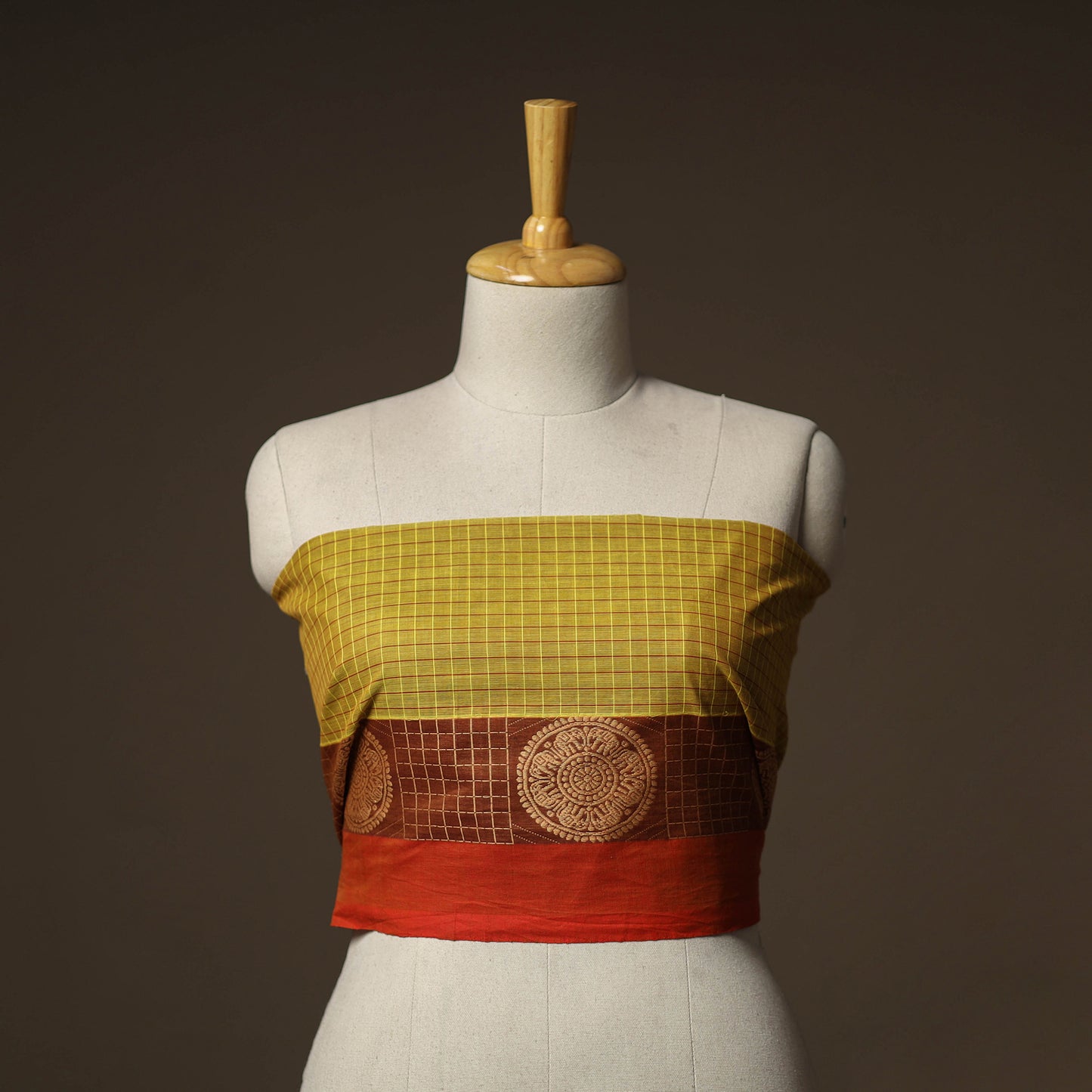 Kanchipuram Weave Cotton Blouse Piece 56