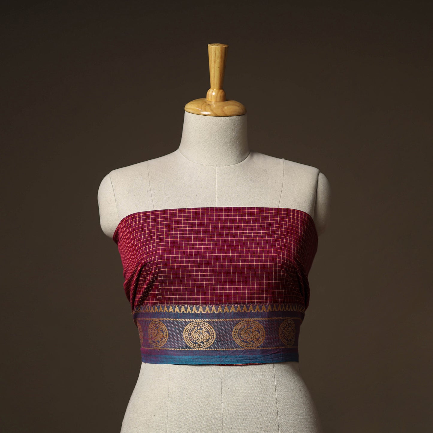 Kanchipuram Weave Cotton Blouse Piece 60