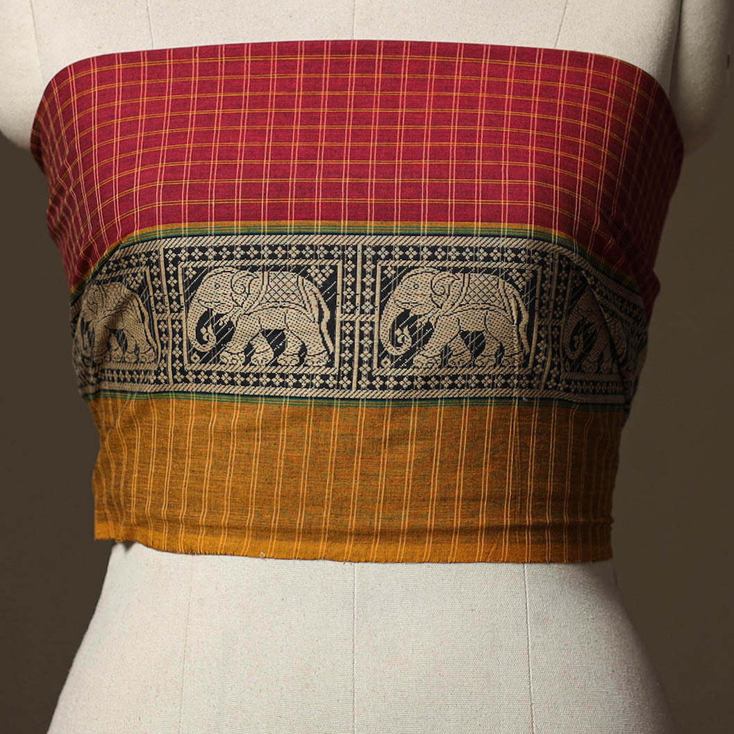 Kanchipuram Weave Cotton Blouse Piece 67
