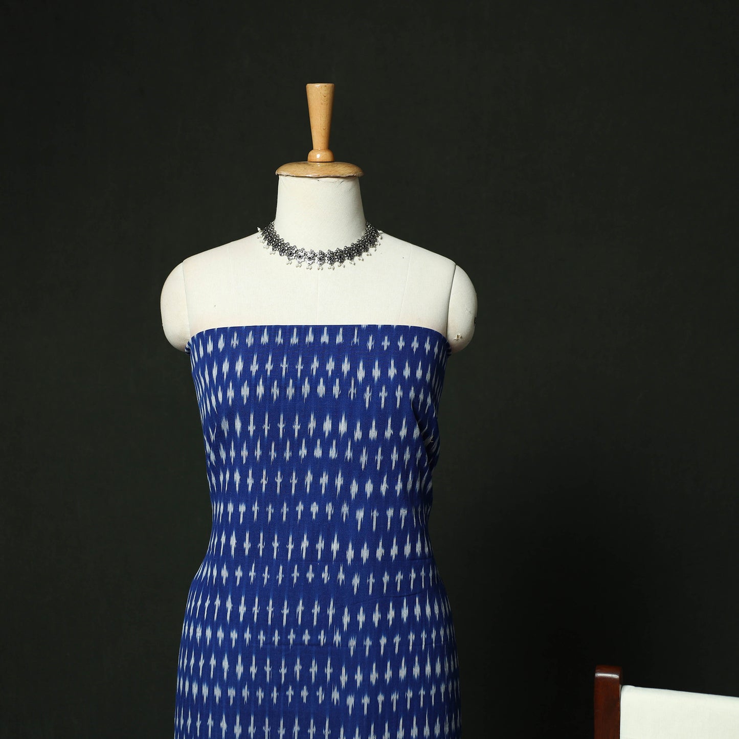 Pochampally Ikat Cotton 3pc Unstitched Dress Material Suit Set 17