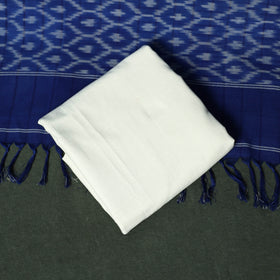 Pochampally Ikat Cotton 3pc Unstitched Dress Material Suit Set 17