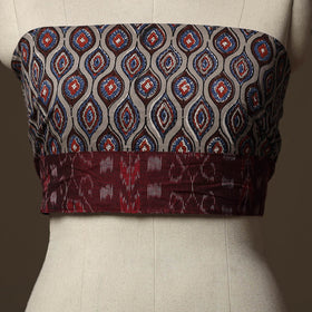 Bagru Hand Block Print Natural Dyed Cotton Blouse Piece 82
