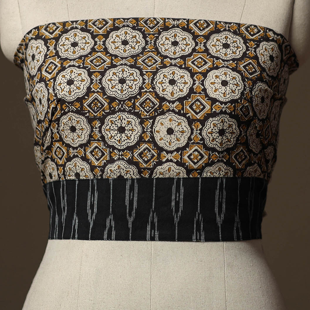 Bagru Hand Block Print Natural Dyed Cotton Blouse Piece 80