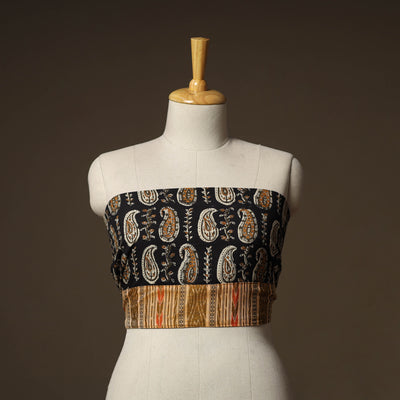 Bagru Hand Block Print Natural Dyed Cotton Blouse Piece 78