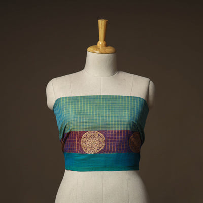 Kanchipuram Weave Cotton Blouse Piece 76