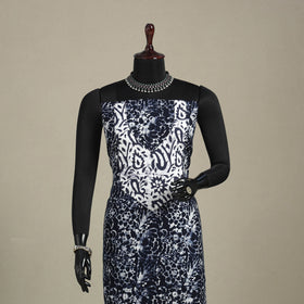 Black - batik patchwork cotton unstitched kurta material