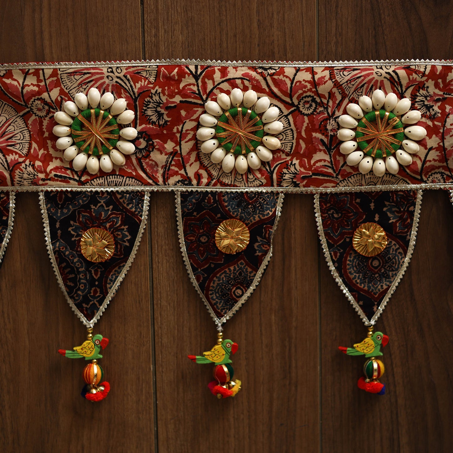 Handmade fabric toran for festive decor 07 - handcrafted
