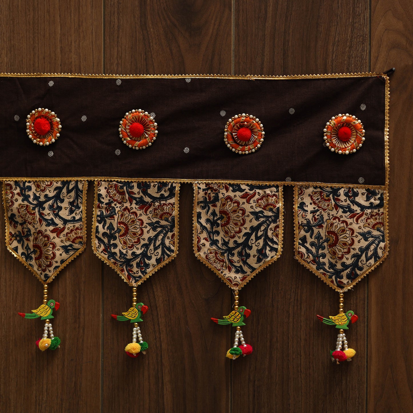 Handmade fabric toran for festive decor 10 - handcrafted