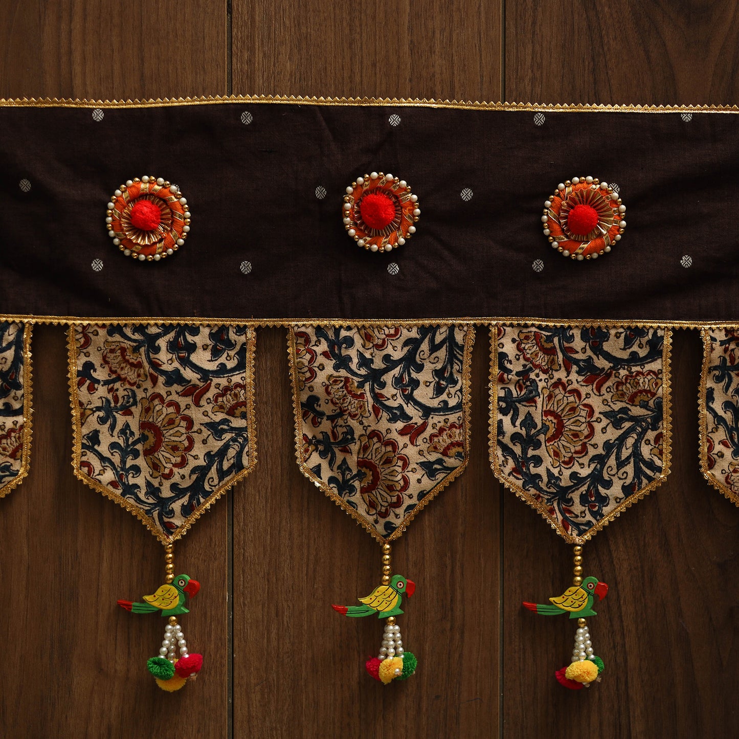 Handmade fabric toran for festive decor 10 - handcrafted