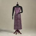 Purple - batik patchwork cotton unstitched kurta material