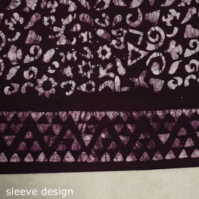 Purple - batik patchwork cotton unstitched kurta material