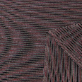  Brown Jhiri Pure Handloom Cotton Fabric