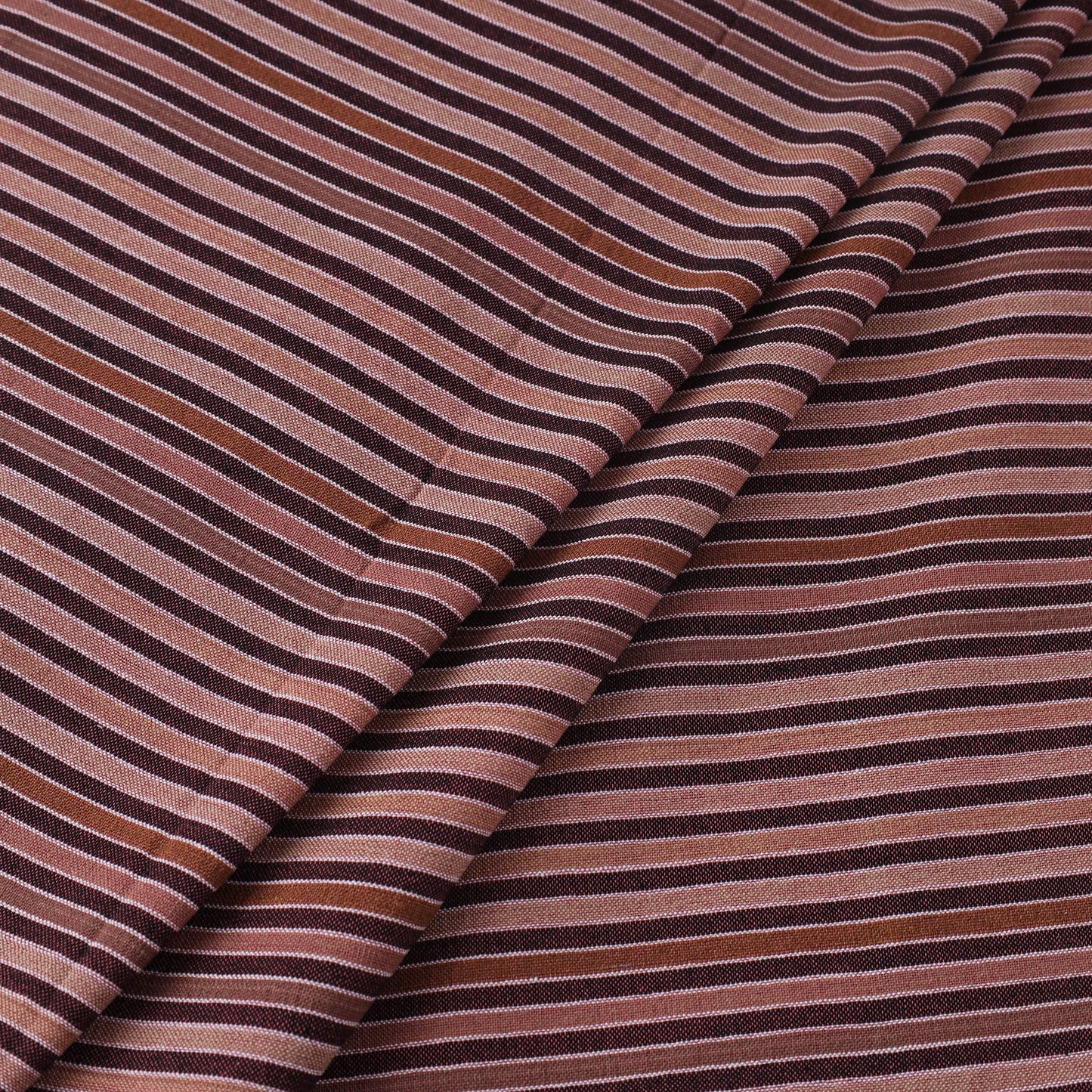  Brown Jhiri Pure Handloom Cotton Fabric