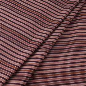  Brown Jhiri Pure Handloom Cotton Fabric